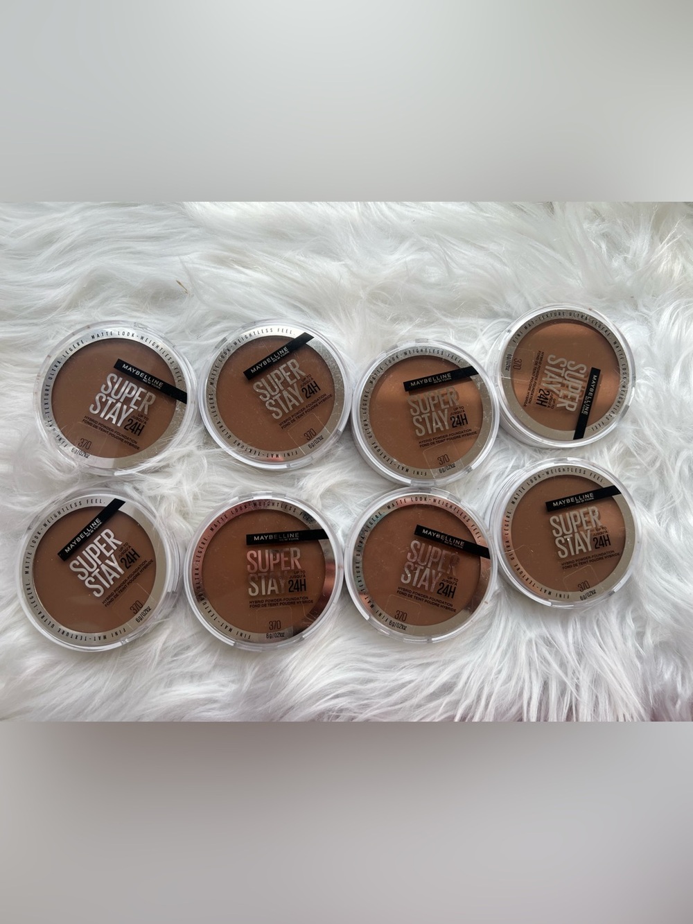 Maybelline Super Stay 24H Powder Foundation - 370 Deep Tan (Multiple Units)